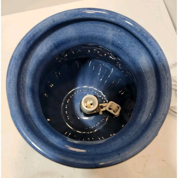 Ceramic Blue with Bird Bath and Birds Wax Melts Aromatherpy Warmer - Picture 4 of 13
